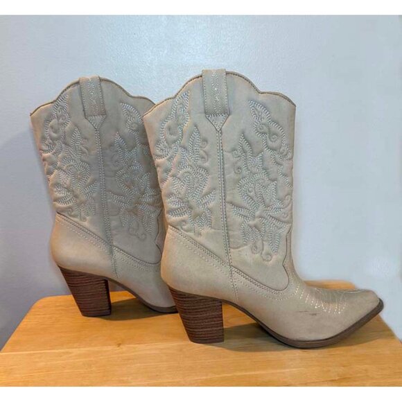 Cowboy Boots - Off-white - Picture 1 of 4